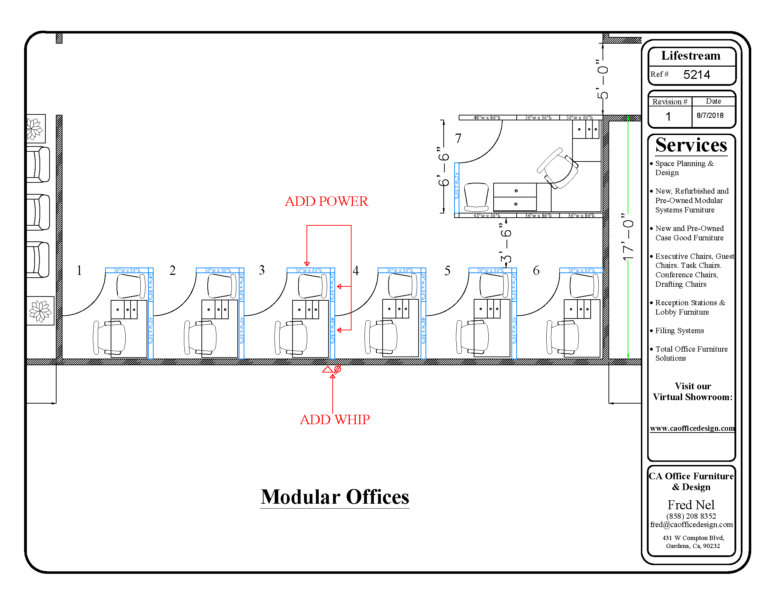 Modular Offices Drawing