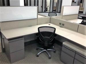 Cubicle with Chair Closeup