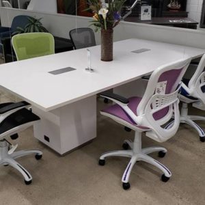 Tuxedo Conference Table - White