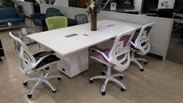 Tuxedo Conference Table - White