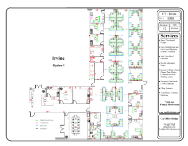 Office Drawing for Chicago Title in Irvine